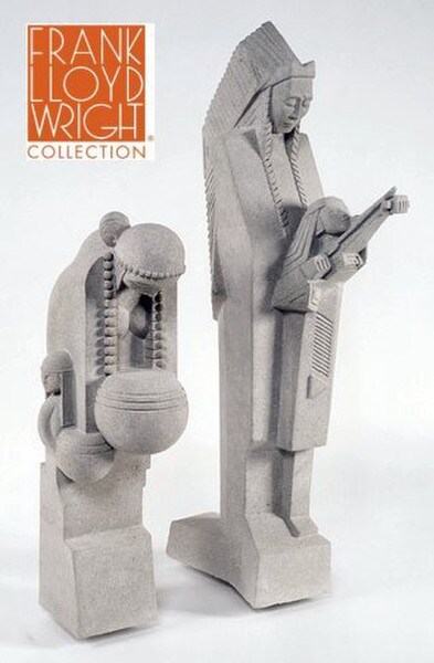 Garden Statues for Sale - Nakomis & Nakoma Set Frank Lloyd Wright